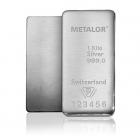1KG Metalor Investment Silver Bar .999
