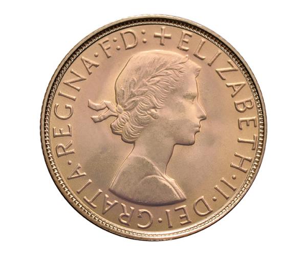 Gold Sovereign (8g) (Elizabeth II, Young Head ) CGT Free image