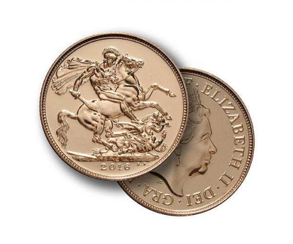 Half Gold Sovereign (4g) (Elizabeth II, Fifth Head) CGT Free image