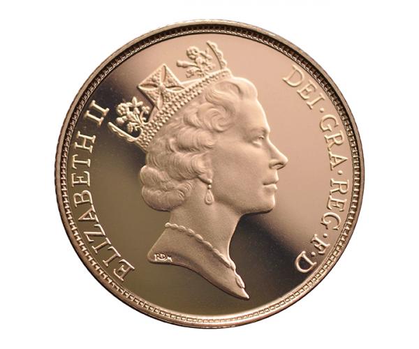 Gold Sovereign (8g) (Elizabeth II, 3rd Head) CGT Free image