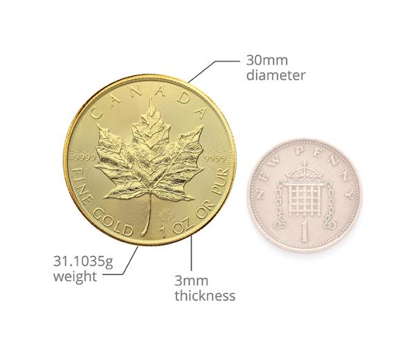 1 Oz Gold Maple Leaf Coin (2021) image