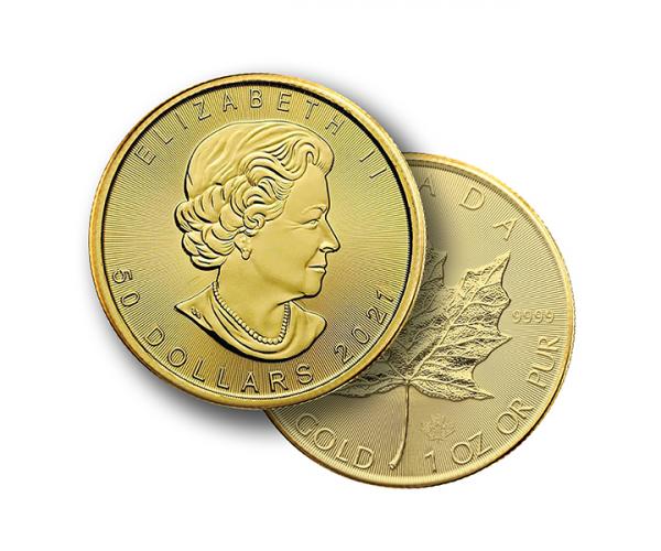 1 Oz Gold Maple Leaf Coin (2021) image