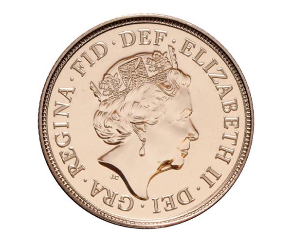 Half Gold Sovereign (4g) (Elizabeth II, Fifth Head) CGT Free image