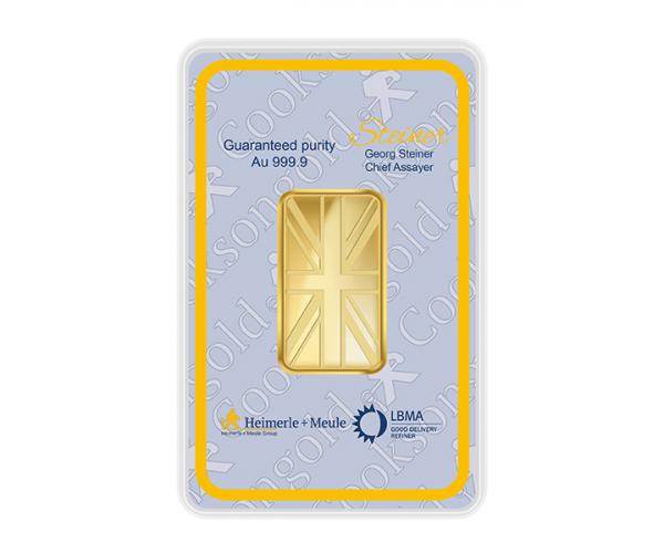 1 Ounce Heimerle + Meule Investment Gold Bar (999.9) image