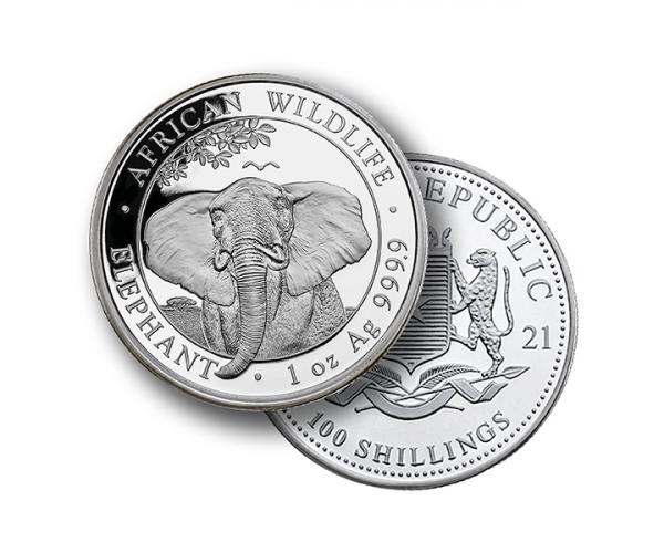 1 Ounce Silver Somali Elephant Coin (2021) image