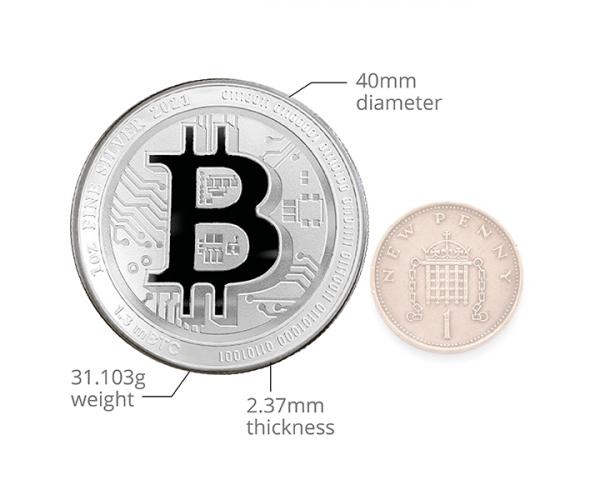 1 Ounce Silver Bitcoin .999 (Mixed Years) image