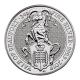 2 Ounce Silver Queen&#039;s Beast Yale Of Beaufort (2019) image